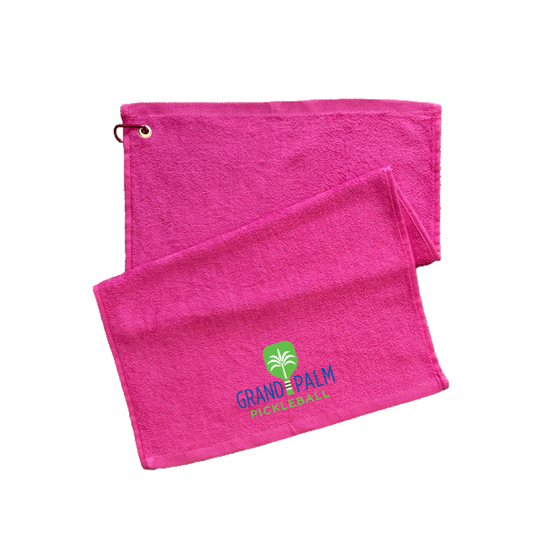 Grand Palm Pickleball Embroidered Cotton Towel