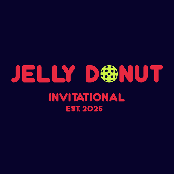 Jelly Donut Pickleball Ladies Performance Short Sleeve T-Shirt ** Word logo **