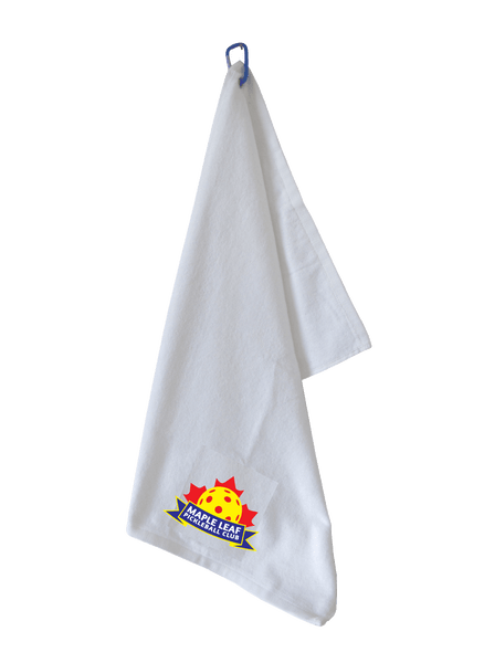 Maple Leaf Pickleball Embroidered Towel